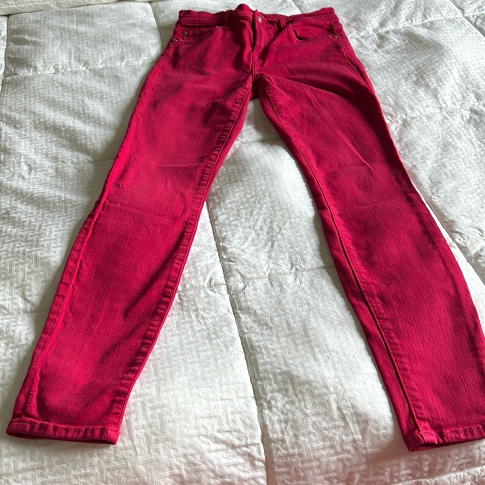 Hot Fushia Pink Jeans 7 for All Mankind